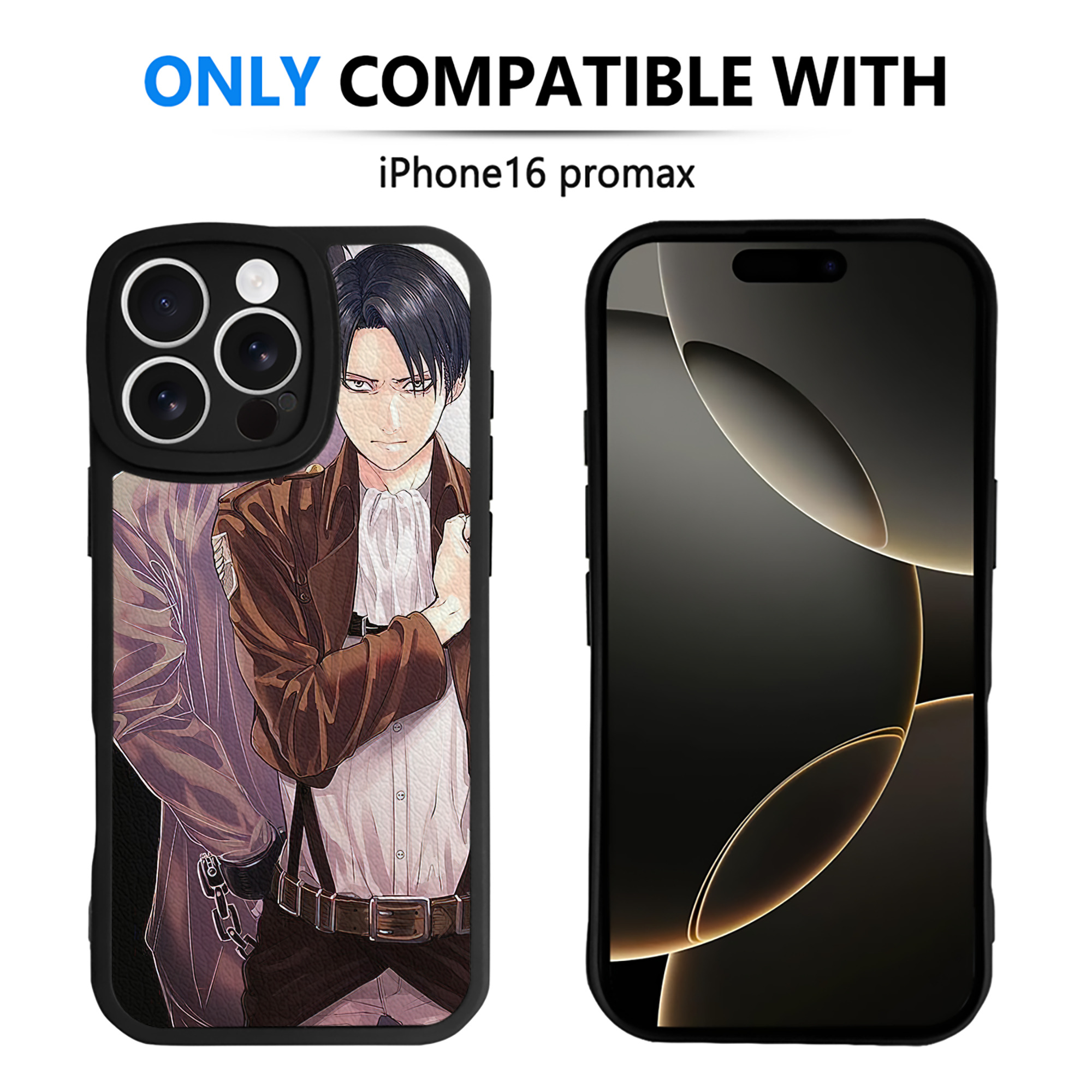 （画像用） 進撃の巨人 Attack on Titan 【iPhone 16シリーズ対応】シリコンスマホケース（レザー調） 材質：シリコン